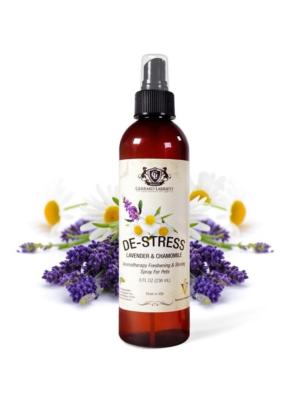 Gerrard Larriett Dog Aromatherapy Spray Chamomile Lavender Anxiety Stress Odor